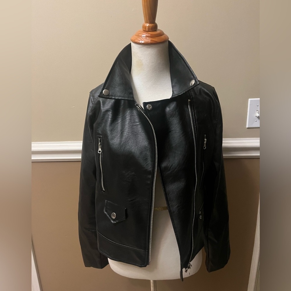 Black Leather Women's Jacket